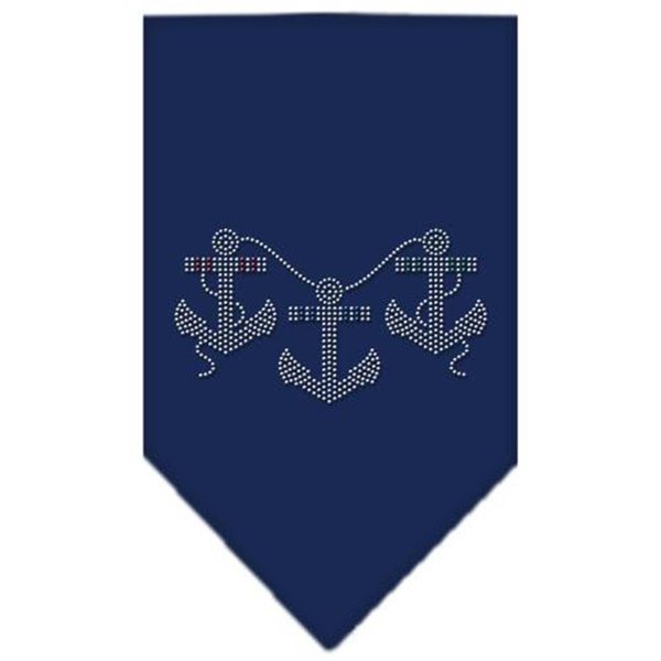 Unconditional Love Anchors Rhinestone Bandana Navy Blue large UN813504